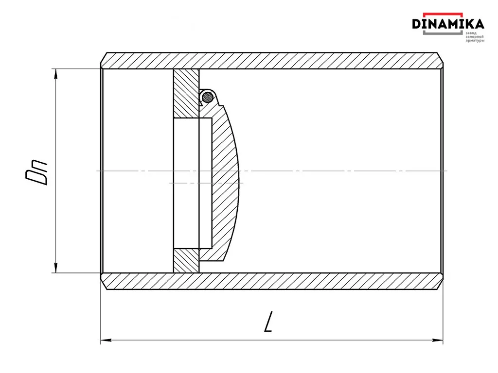 Обратный клапан 19нж38нж Ду300 под приварку