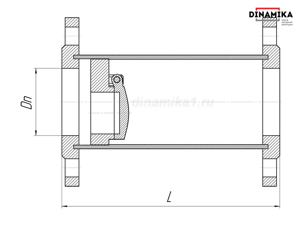 Обратный клапан 19с38нж Ду100 Ру16-160 фланцевый