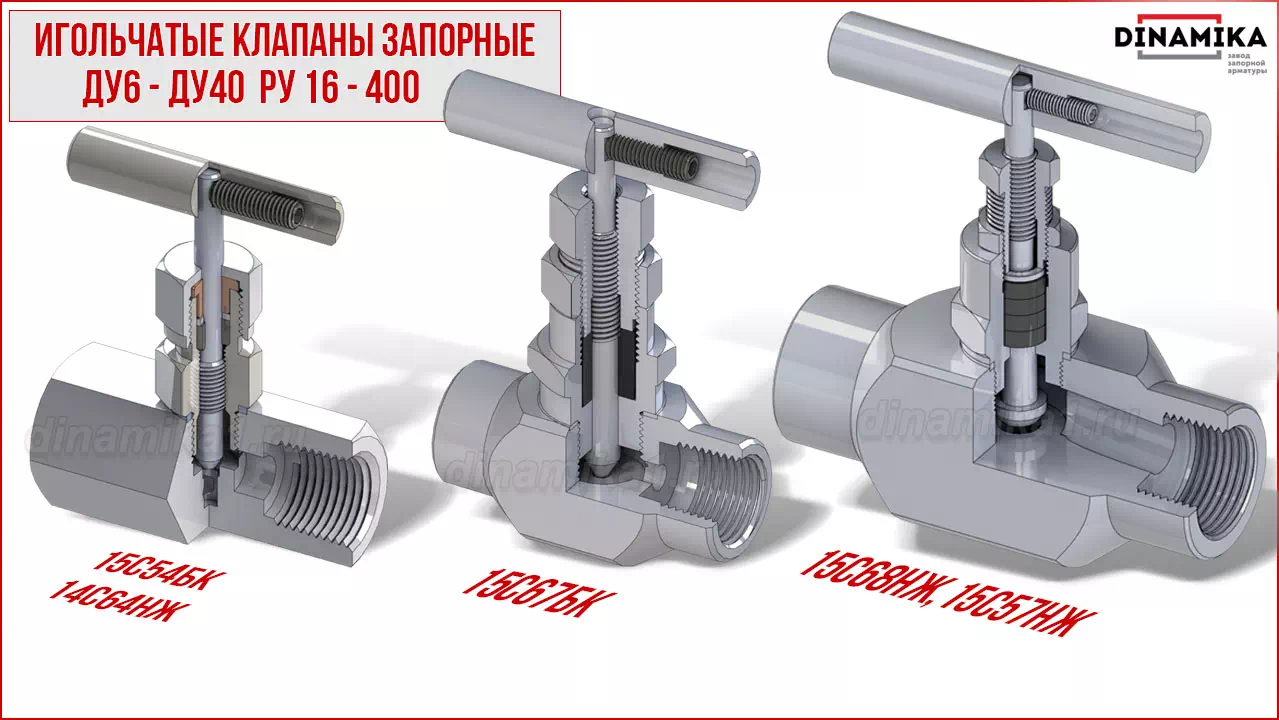 Резьбовые клапаны игольчатые муфтовые в Новороссийске